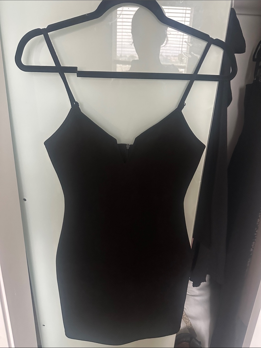 Nasty Gal Black Spaghetti-Strap Mini Dress